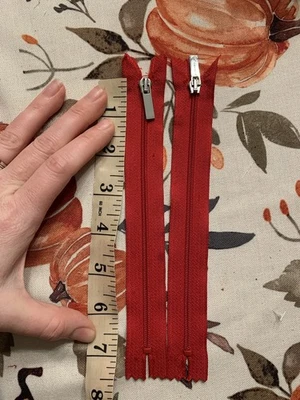 Ralph Lauren Active 2 Cremalleras Rojas 7” Talla 3 Auténtico Repuesto Reparación  Foto 1 de 4