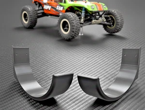 RC Auto Wandhalterung für HPI Baja 5B / 5T / 5SC - Heavy Duty - 2er Set - schwarz - Bild 1 von 9