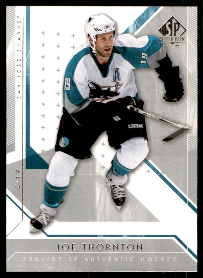 2006-07 SP Authentic Joe Thornton San Jose Sharks #16 - Image 1 of 2