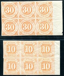 THURN and TAXIS 1859 19,25 ** MNH BLOCK OF 6 FLAWLESS (C4436 - Picture 1 of 2