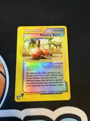 Memory Berry 128/147 Reverse Holo Aquapolis English Pokemon Card WoTC E-Reader - Image 1 of 3