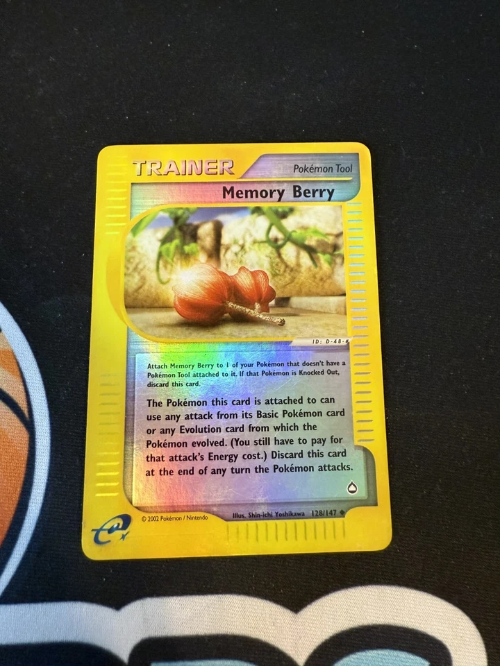 Memory Berry 128/147 Reverse Holo Aquapolis English Pokemon Card WoTC E-Reader - Image 1 of 3