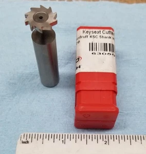 KEO 63050 943 #305 HSS Woodruff Schlüsselsitzfräser, Ø5/8 x 3/32, 1/2 Schaft (NOS) - Bild 1 von 5