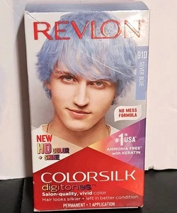 Revlon Color Silk Digitones Permanent Hair Dye 91D Silver Blue - Picture 1 of 4