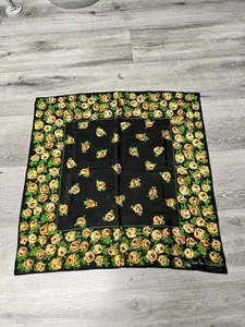Vintage Diane Von Furstenberg Silk Scarf Tropical Birds Floral 35" x 36" - Picture 1 of 7