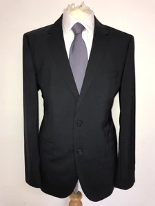 HUGO BOSS - Mens Plain NAVY BLUE WOOL SUIT - 42 Reg - W34 L32 - GORGEOUS - Picture 1 of 12
