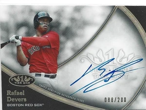 Autographed Rafael Devers  Topps Tier 1  card - Picture 1 of 1