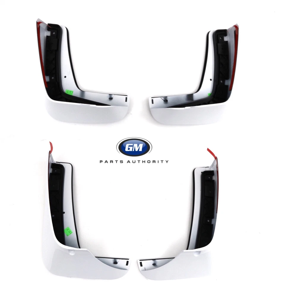 2018-2020 Chevrolet Traverse Premier Front & Rear Splash Guards Summit White OEM - Image 1 of 1