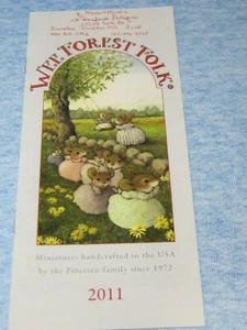 Folleto folleto lista de precios 2011 Wee Forest Folk WFF folleto folleto - Imagen 1 de 3