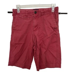 Cherokee Boys Chino Short Cotton Slash Pockets Flat Front Red Size 14 - Picture 1 of 6
