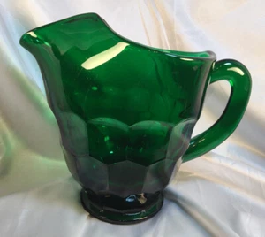 Mosser Glass Georgia Pitcher Hunter Green 26 oz. Ice Lip - Picture 1 of 12