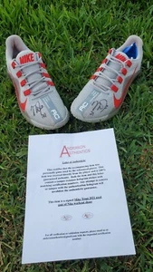 Mike Trout ANGELS Autographed Signed Game Used Practice Worn Batting Shoes 2021 - Picture 1 of 5