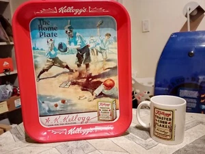 1996 Kellogg's Reproduction 1912 Reddys Great Slide To The Home Plate Metal Tray - Picture 1 of 4
