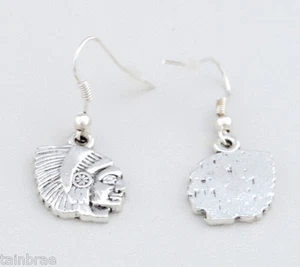 Chiefs Head (Profile View) Earrings - Picture 1 of 3