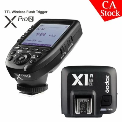 Godox XPro-N 2.4G TTL Wireless Flash Trigger+ X1R-N Receiver For Nikon Camera - Image 1 of 4