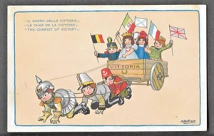 WW1 Italian Propaganda Artist BERTIGLIA Signed Postcard - Picture 1 of 1