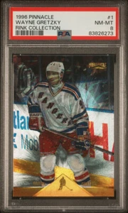 WAYNE GRETZKY 1996-97 PINNACLE RINK COLLECTION RARE PARALLEL PSA 8 POP 4 RANGERS - Picture 1 of 1