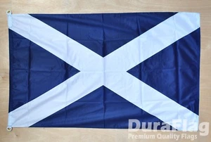 SCOTLAND ST ANDREW DURAFLAG with clips 150cm x 90cm 5X3 HIGH QUALITY FLAG - Picture 1 of 3