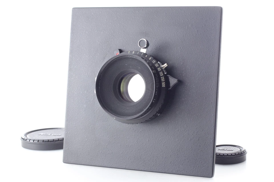 【EXC+5】 Nikon Nikkor M 200 mm f/8 Lente Copal 0 Obturador Placa Jinete de JAPÓN Foto 1 de 4