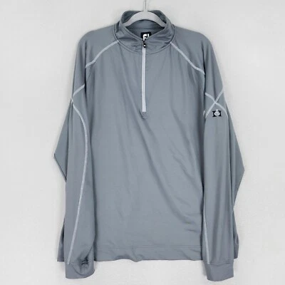 FootJoy Sweater Mens XLarge Gray Half Zip Pullover Lightweight Performance Golf - Image 1 of 4