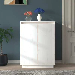 vidaXL Shoe Cabinet White 60x35x80 cm Wood Pine GFL - Picture 1 of 10