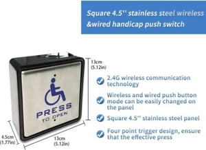Low Energy ADA Swing Door Operator with Stainless Steel Handicap Push Buttons - Picture 1 of 4