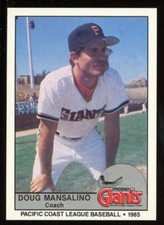 1985 Cramer Sports Card Phoenix Giants DOUG MANSALINO RC GIANTS COACH