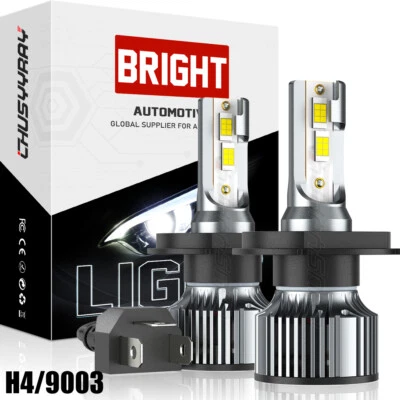 2x 9003 H4 Bombillas LED haz alto/bajo 6000K blanco para Toyota ECHO 2003-2005 Foto 1 de 4