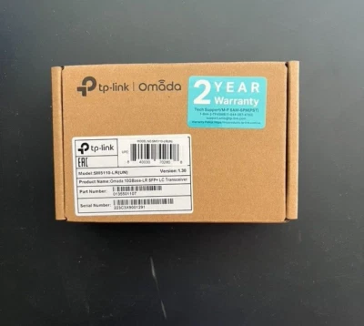 TP-LINK Omada 10Gbase-LR SFP+LC Receiver SM5110-LR(UN) - Image 1 of 3