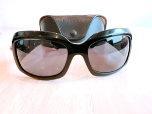 BVLGARI x SWAROVSKI Sunglasses Crystal Black w/Case Made In Italy Women Fashion - Picture 1 of 9
