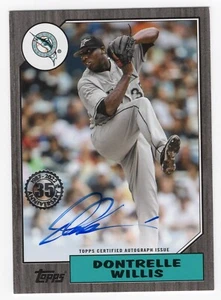 2022 Topps 1987 Dontrelle Willis Auto Florida Marlins #87BA-DWI - Picture 1 of 2