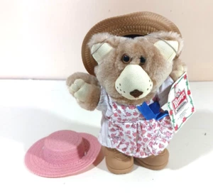 Vintage Wendy’s Coleco Furskins Bären Hattie Pelzfell Plüsch Teddy 7 Zoll 1986 - Bild 1 von 6