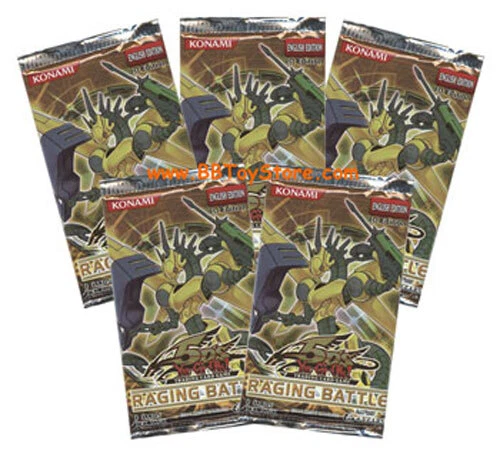 Yu-Gi-Oh! TCG Raging Battle Sealed Collectible Card Game Packs for