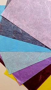 New - 25 Sheets MULBERRY PAPER - 8.5 x 11 - Scrapbooking - You Choose The Color - Picture 1 of 46