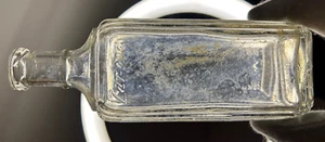 Antique Clear Glass Zar-Ona Fixaline Bottle 16.5cm Australian hair tonic chemist - Picture 1 of 11