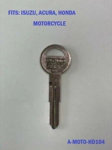 Key blank HD104 Fits: Honda Accord, civic, / Acura CL ,Integra / Isuzu Axiom - Picture 1 of 1