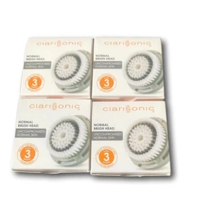 4 PK Clarisoinc Cleansing system Replacement Normal Brush Heads Free Shipping - Picture 1 of 2
