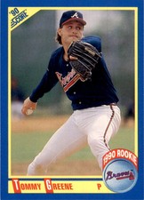 1990 Score Tommy Greene Baseball  Cards #640