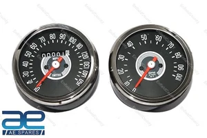 Pour BSA Norton Triumph Smiths Réplique 150 mph Compteur RPM Tachymètre Set ECS - Photo 1/9