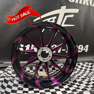 CLEARANCE STOCK SIZE BLACK AND PURPLE TORNADO REAR WHEEL 99-24 SUZUKI HAYABUSA - Bild 1 von 12