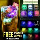 12 pieces Rainbow Flash Color Light Up Party Rave club Wedding LED Glow Ice Cube