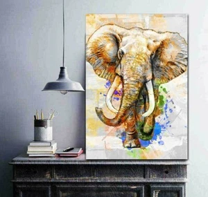 Elephant Wall Art, Elephant Art Prints, Safari Animal Art, Elephant Print - Picture 1 of 3