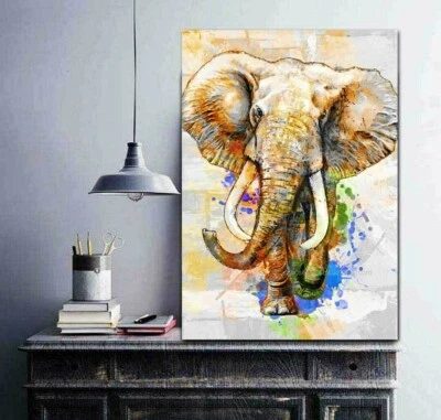 Elephant Wall Art, Elephant Art Prints, Safari Animal Art, Elephant Print - Imagem 1 de 3