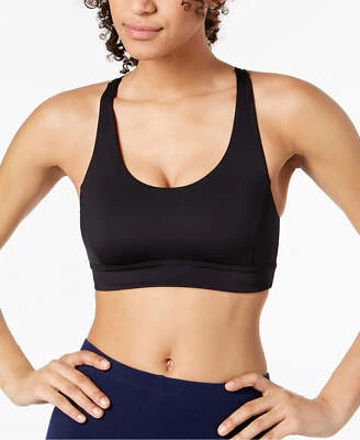 Ideology Strappy-Back Medium-Support Sports Bra Black XS NWT! $34.50 - Image 1 of 2