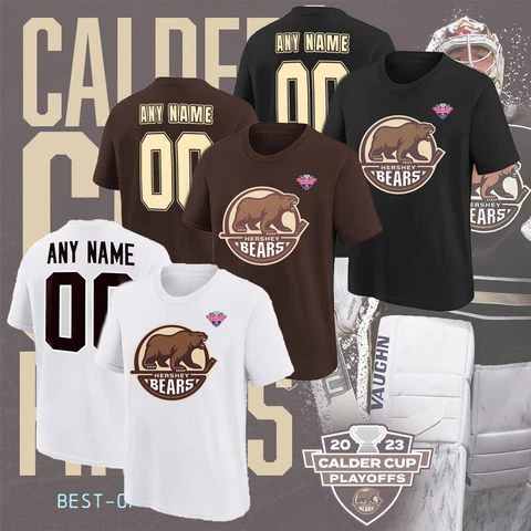SALE! Hershey Bears Champions Calder Cup 2023 Custom Name & Number Hockey Shirt Cover