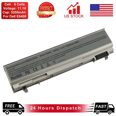 Laptop Battery for Dell Latitude E6400 E6410 E6500 E6510 PP27LA PP30LA 0P018K  - Image 1 of 4