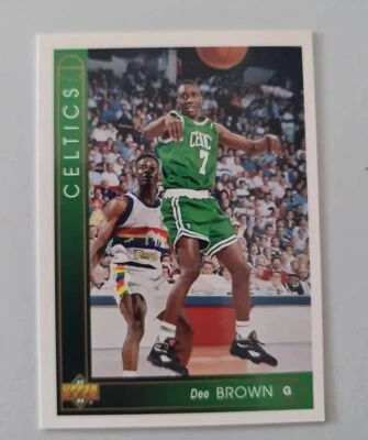 Upper Deck Dee Brown Boston Celtics #38 1993-94 casi nuevo Foto 1 de 2