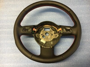 Audi A4 B6 B7 Nappa Leather Steering Wheel Steering Wheel Paddle Shift - Picture 1 of 6