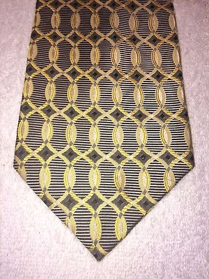 BRUNO PIATTELLI CORBATA HOMBRE NEGRO ORO Y GRIS 4 X 58 Foto 1 de 4