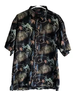 Reel Legends Tropical Resortwear Hemd mit Knopfleiste S/S Herren Größe LARGE - Bild 1 von 4